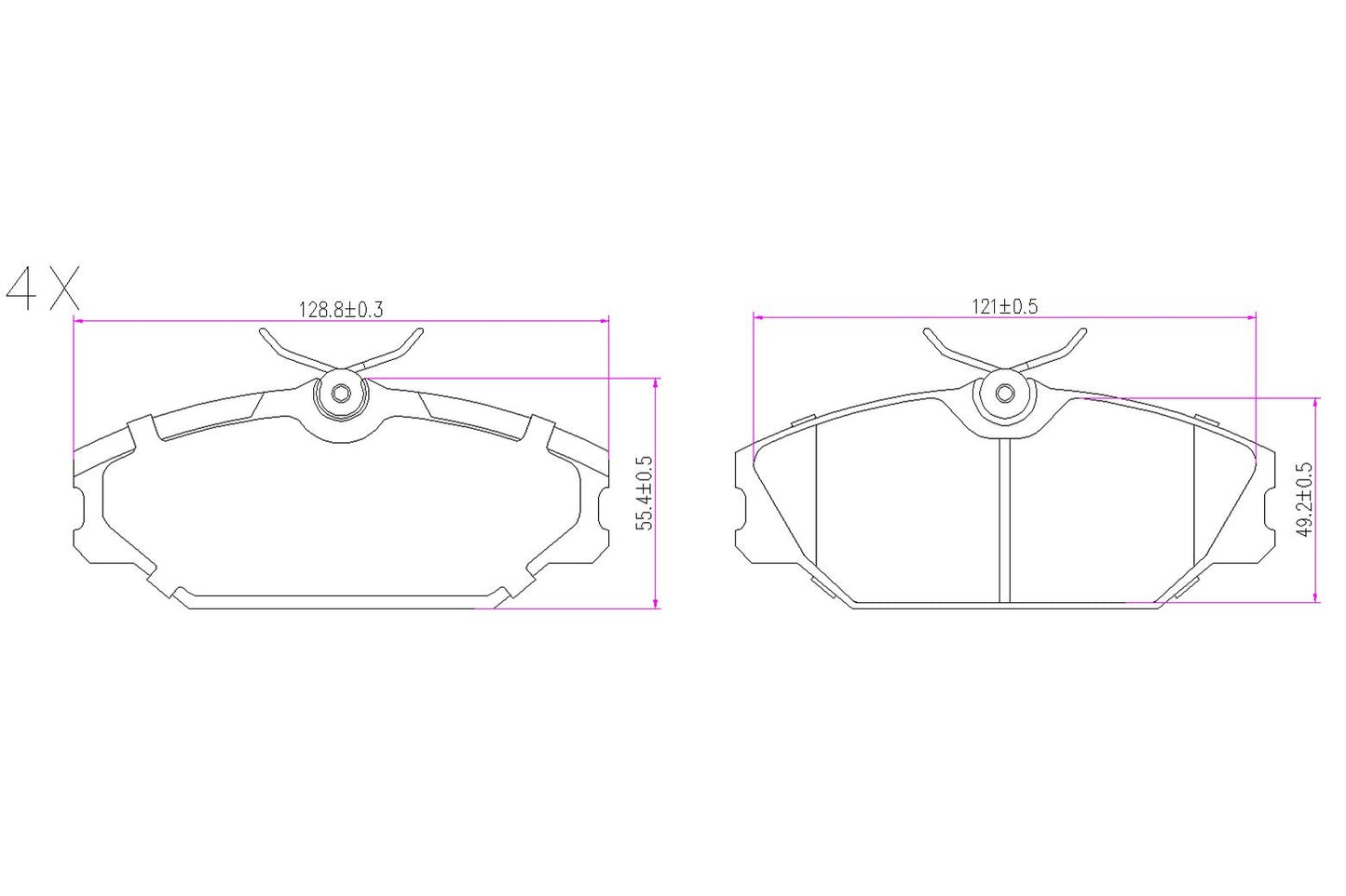 BOGAP R8210115 Brake Pad Set, Disc Brake