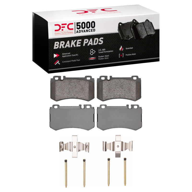 DFC 07-13 Mercedes-Benz S600 Rear 5000 Advanced Low Metallic Brake Pads and Hardware Kit