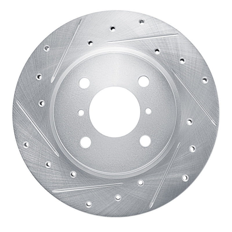 R1 Concepts R1 16-23 Suzuki CIAZ (Mexico) Front Left Drilled & Slotted Silver Brake Rotor