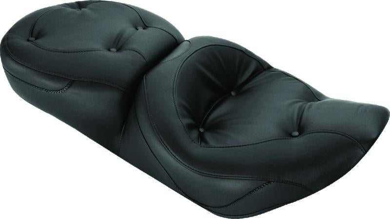 Mustang Motorcycle Mustang 97-07 Harley Road King, 06-07 Road Glide, 00-05 Eagle Touring 1PC Seat Regal - Black