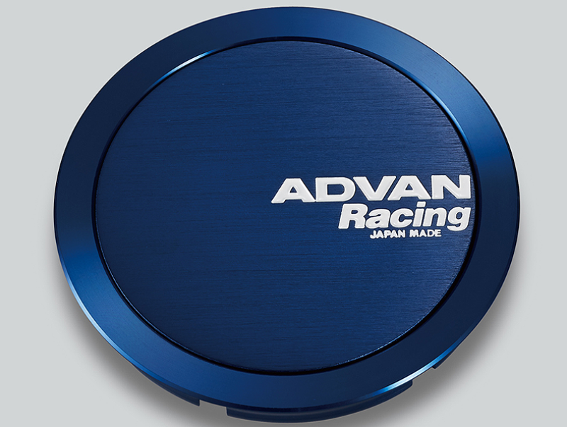 Advan 73mm Full Flat Center Cap - Blue Anodized