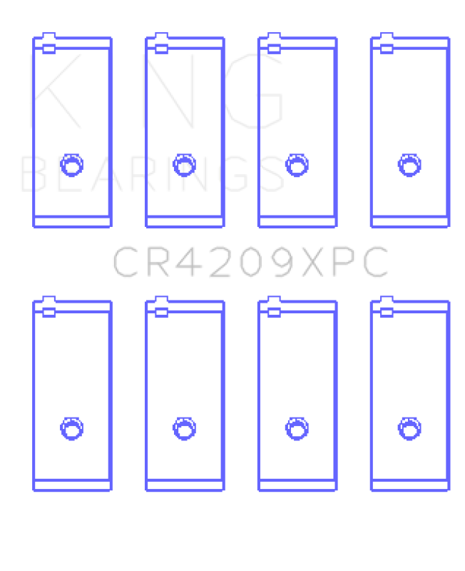 King Engine Bearings Toyota 3Sgte/16V 2.0L (Size +0.50mm) Connecting Rod Bearing Set