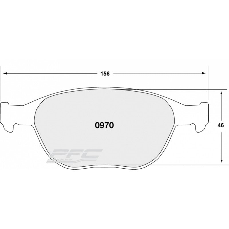PFC 0970.333.17.44 BRAKE PADS SET (FRONT) RACE 333 CMPD 17 MM
