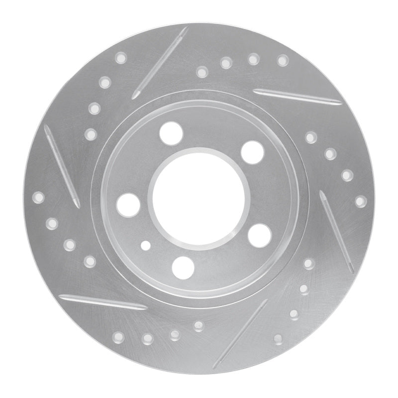 R1 Concepts R1 01-06 Audi TT Quattro Rear Right Drilled & Slotted Silver Brake Rotor