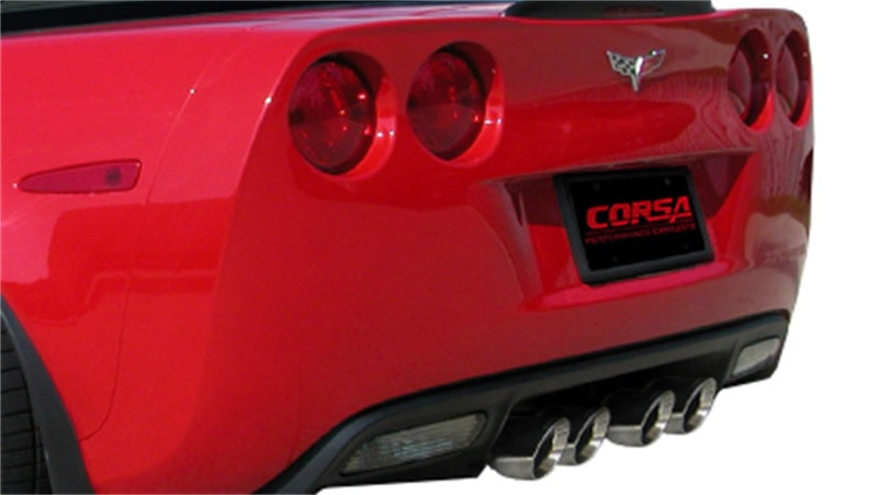 CORSA Performance Corsa 2012-2013 Chevrolet Corvette C6 ZR1 Sport Cat-Back Dual Rear Exit w/ Twin 4.0in Pol Tips