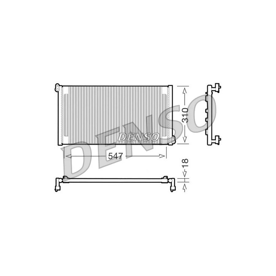 DENSO DCN09011 Air Conditioning Condenser for Fiat Brava