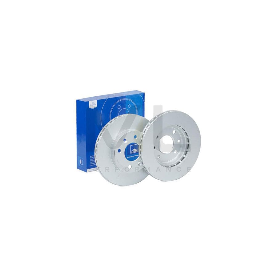 ATE 24.0120-0125.1 Brake Disc Vented, Coated, with bolts/screws - 1 piece