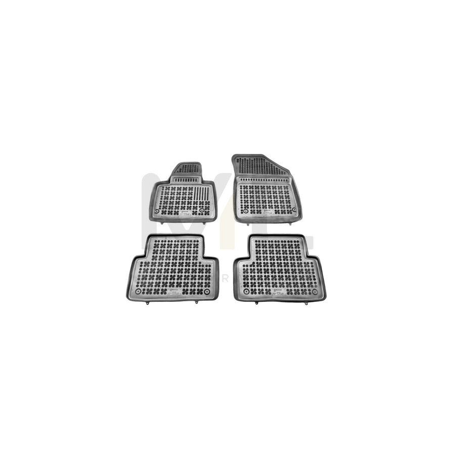 REZAW PLAST Tailored 201201 Floor mat set for CITROテ起 C5 Elastomer, Front and Rear, Quantity: 4, Black