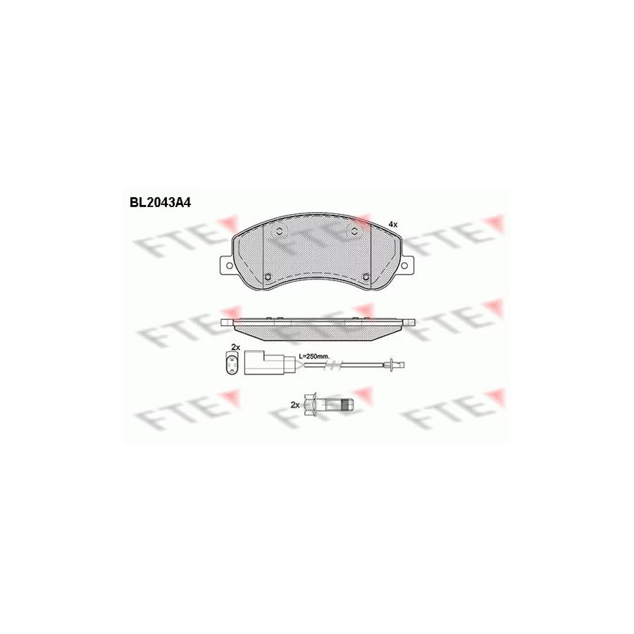 FTE 9010629 Brake Pad Set