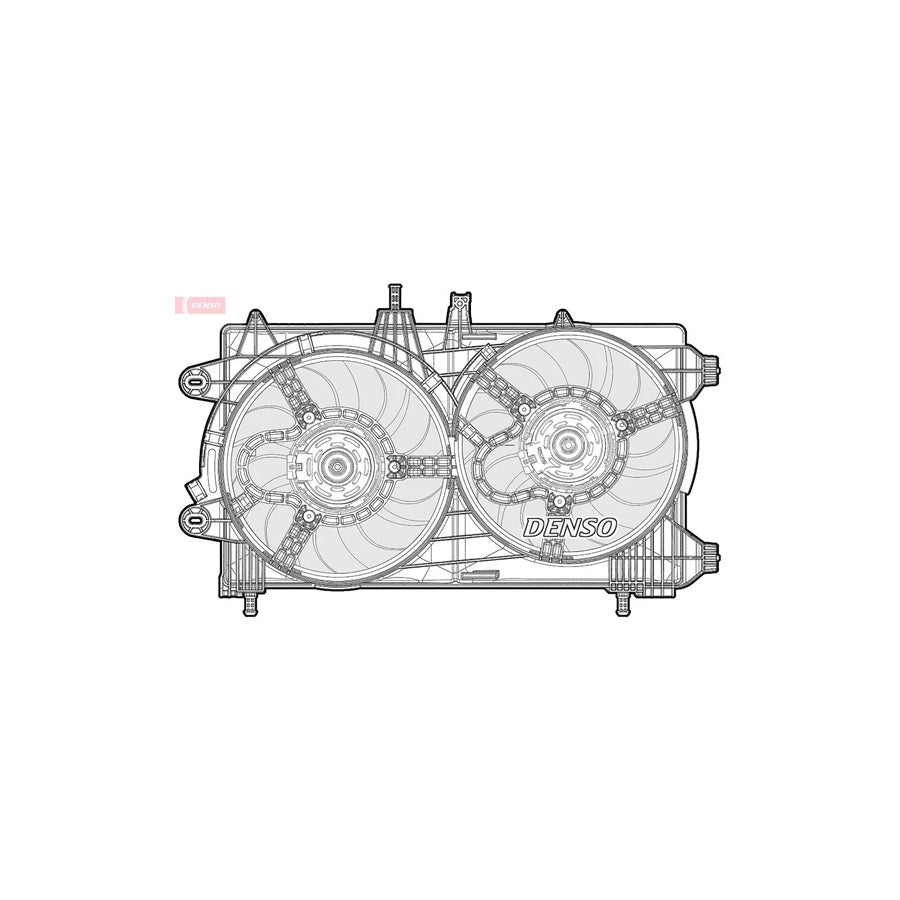 DENSO DER13011 Fan, Radiator for Lancia Ypsilon III (312)
