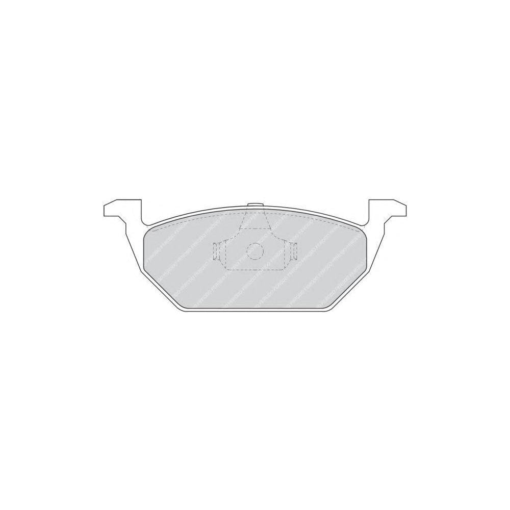 Ferodo FQT1094 Brake Pad Set Front Axle, Excl. Wear Warning Contact, With Piston Clip