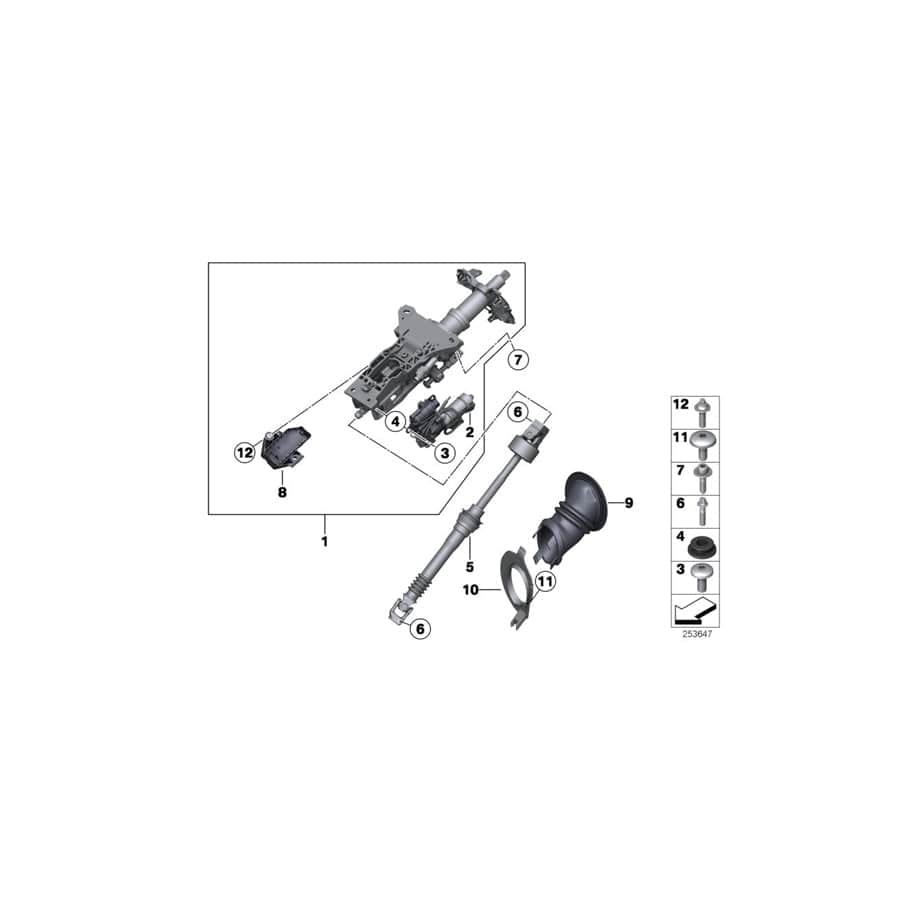 Genuine BMW 32306760423 RR1 E63 Bearing, Plastic (Inc. 530xd, 535d & 545i)
