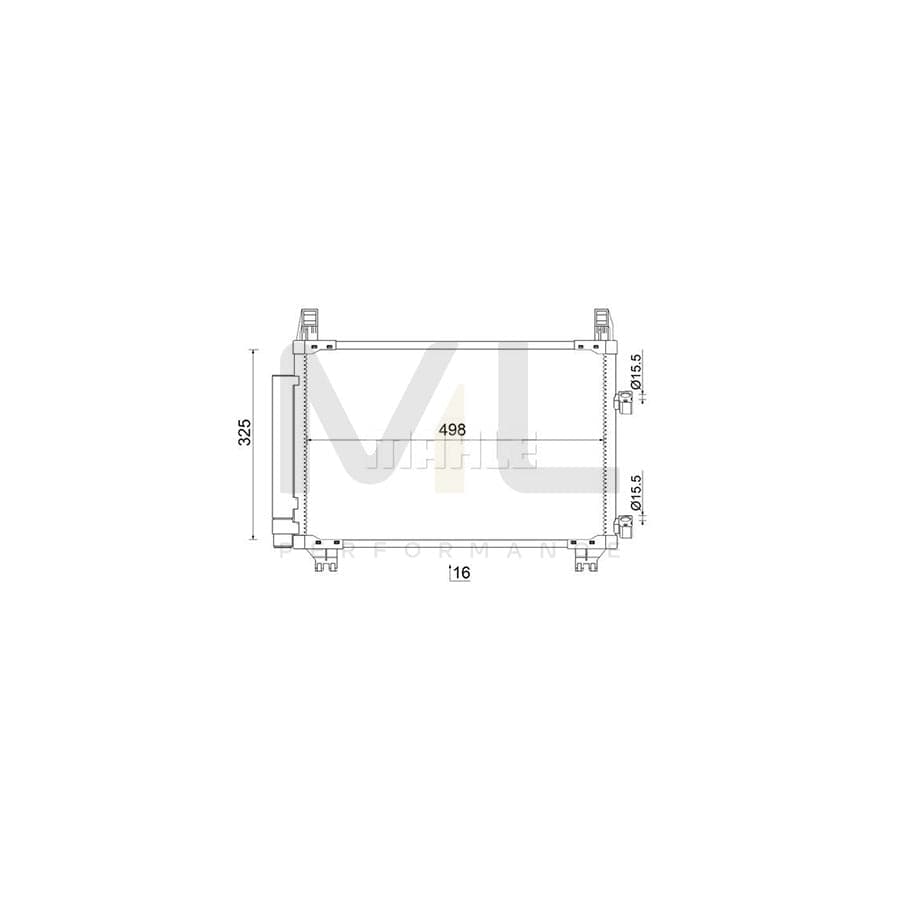 MAHLE ORIGINAL AC 793 000S Air conditioning condenser with dryer | ML Performance Car Parts