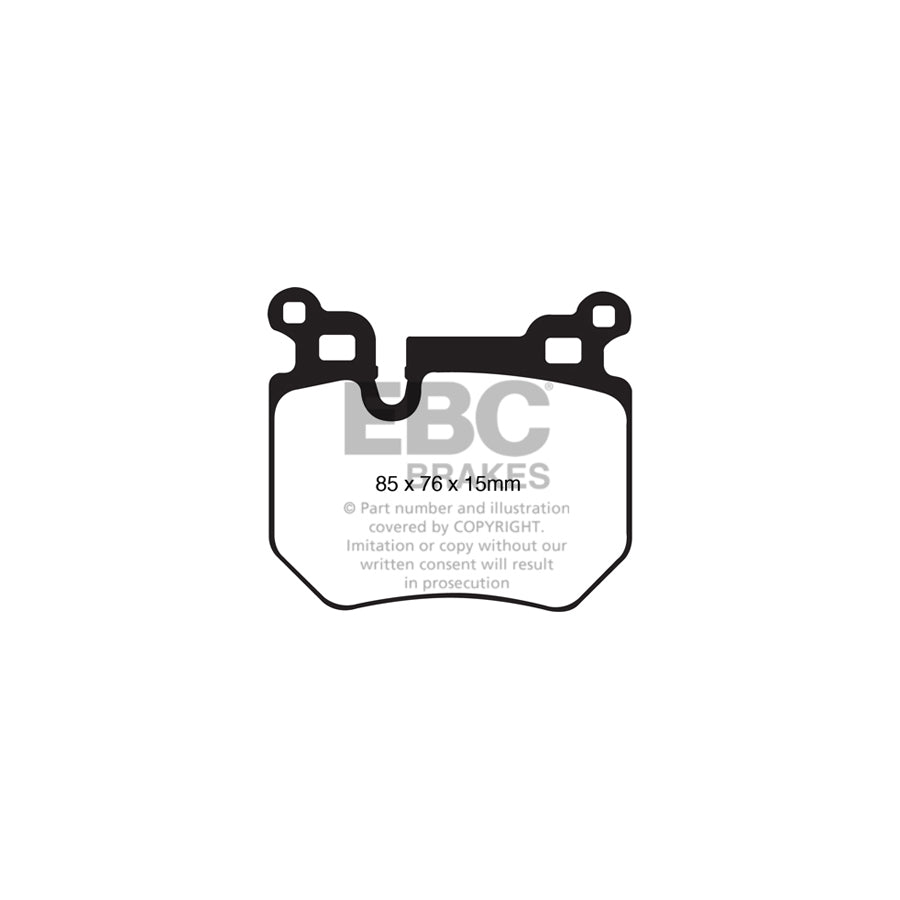EBC PD05KR419 BMW E82 E88 Orangestuff Rear Brake Pad & Plain Disc Kit 2 | ML Performance UK Car Parts