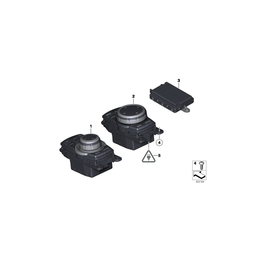 Genuine BMW 65829490071 F13 F06 F12 Controller TOUCH (Inc. 640d, 640iX & ALPINA B6)