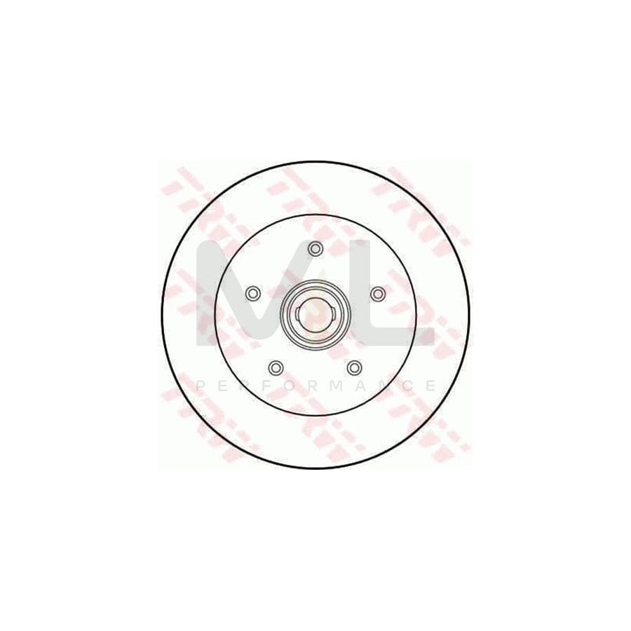 TRW DF1534 Brake Disc for Solid - 1 piece