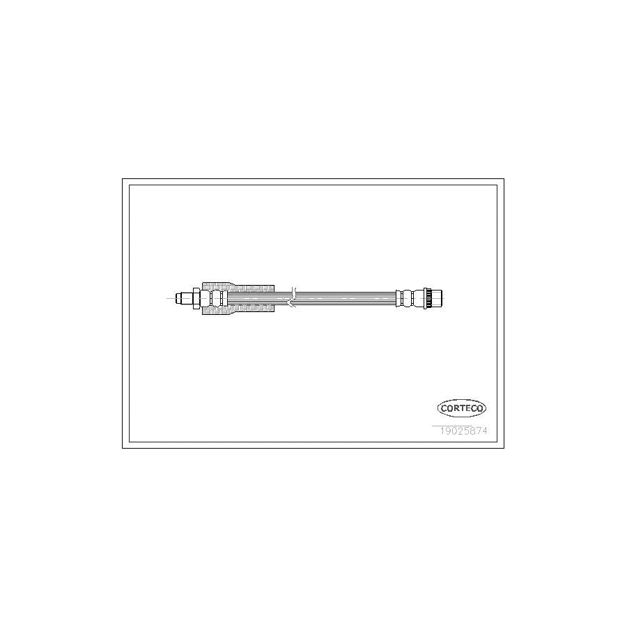 Corteco 19025874 Brake Hose for Renault Espace II (J63/S63)