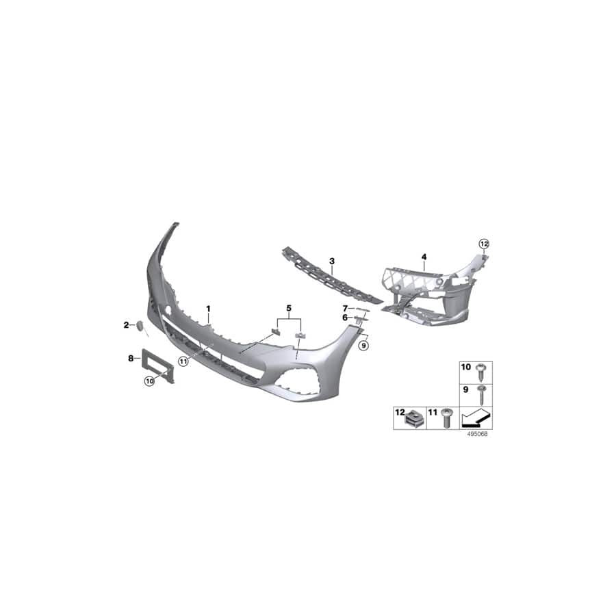 Genuine BMW 51118069347 G20 G21 Support Left NSW (Inc. 320iX, 320dX & 320i 1.6)