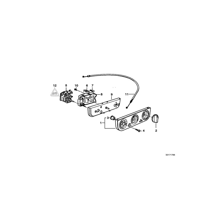 Genuine BMW 64118368042 E36 Push Button Heated Rear Window (Inc. 316i, 318i & 325td)