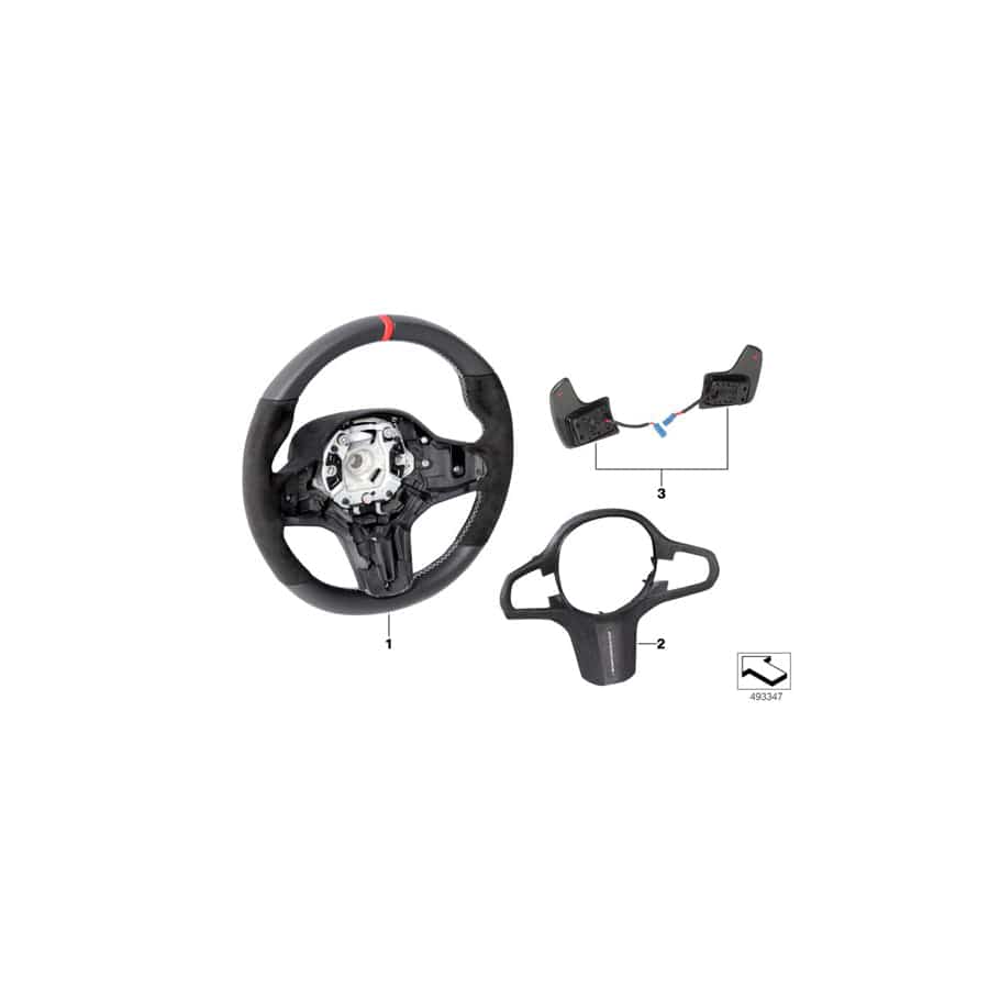 Genuine BMW 32302457070 G01 G02 Steering Wheel M PERFORMANCE (Inc. X3)