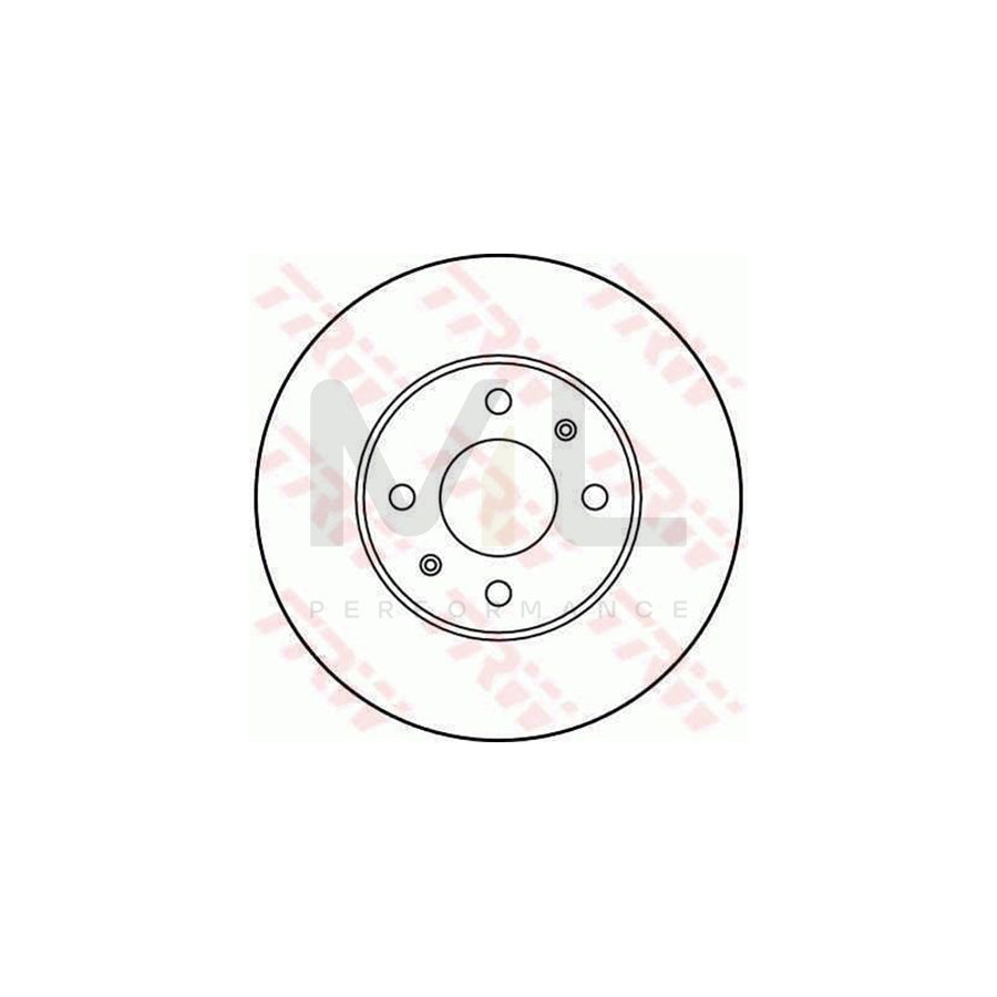 TRW DF3000 Brake Disc for NISSAN SUNNY Vented - 1 piece