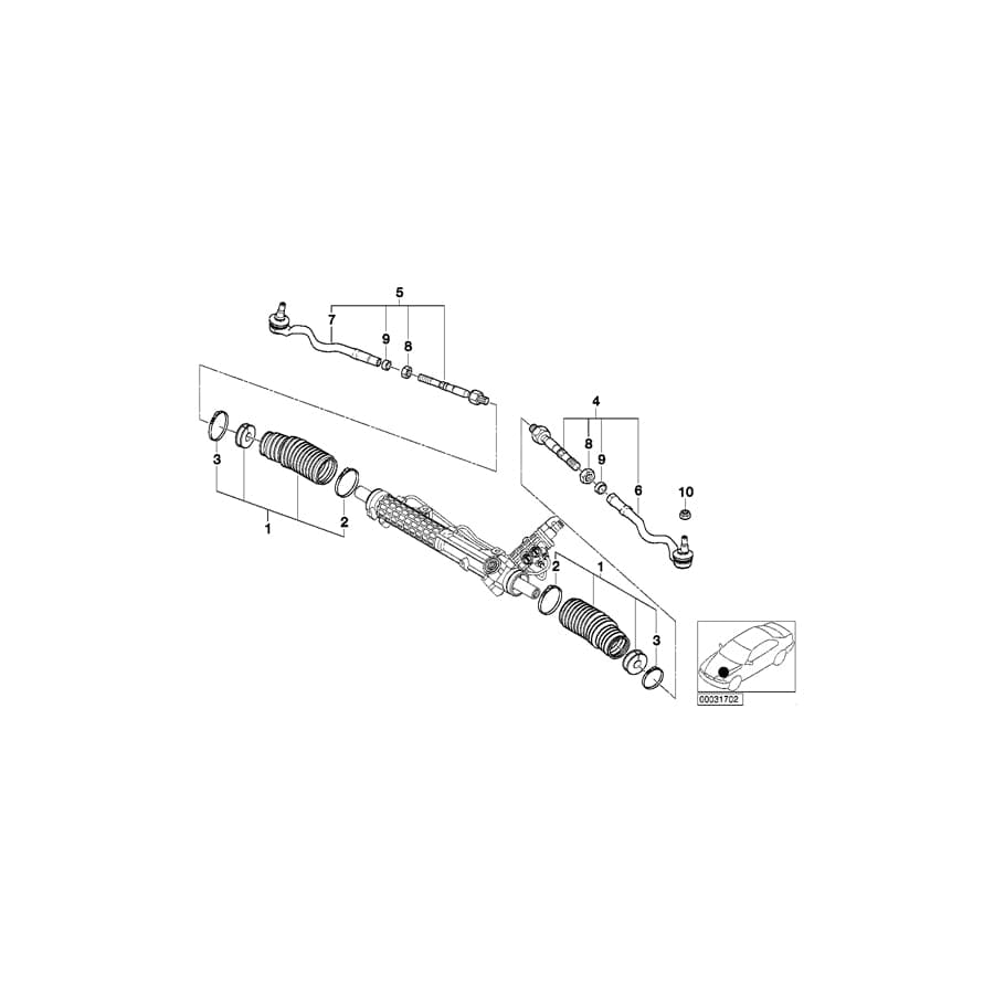 Genuine BMW 32131096465 E46 Repair Kit Bellows (Inc. 316i 1.6, 320i & 316i 1.9)
