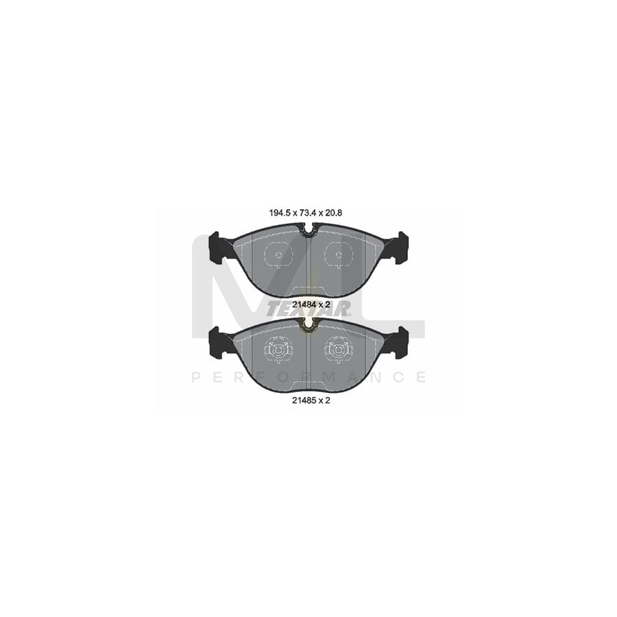 TEXTAR 2148401 Brake pad set prepared for wear indicator