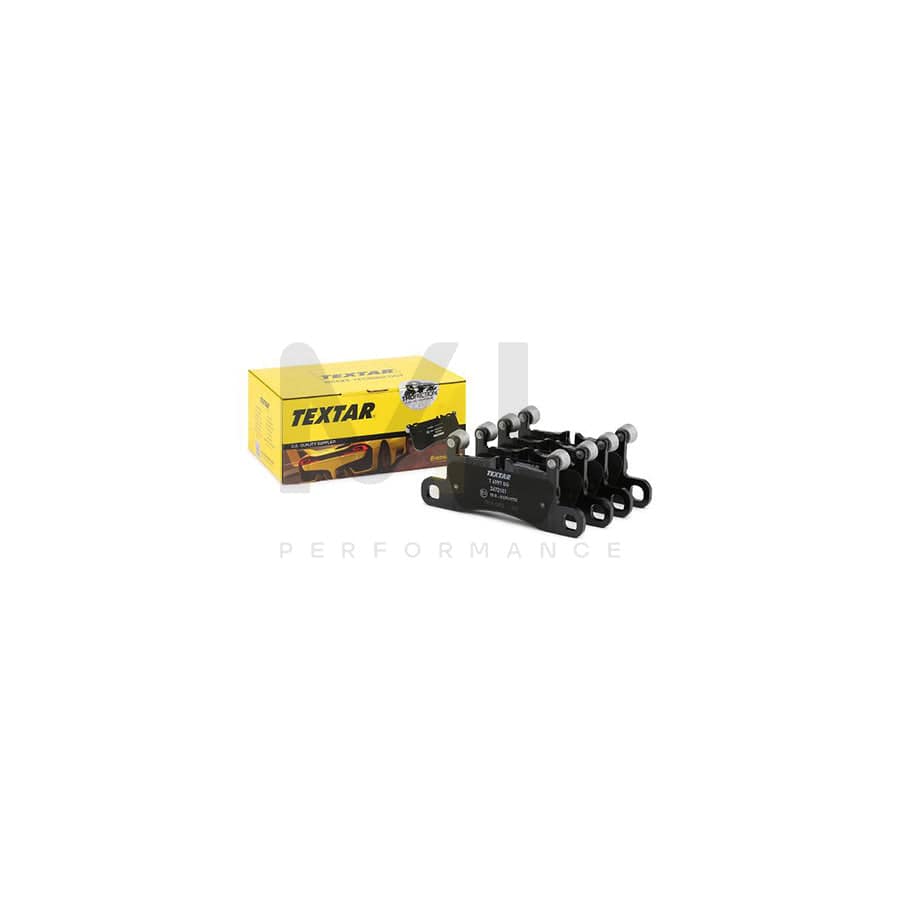 TEXTAR 2472101 Brake pad set prepared for wear indicator, with counterweights