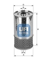 UFI 25.499.01 Oil Filter Suitable For Mercedes-Benz 100