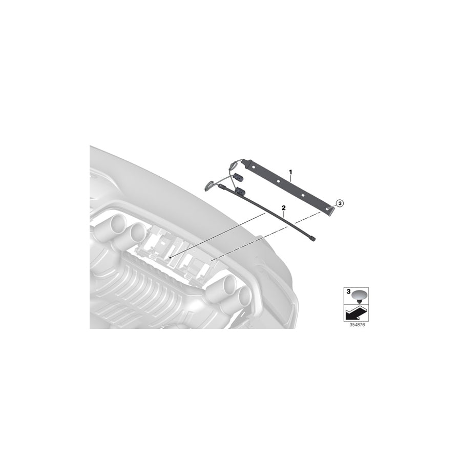 Genuine BMW 61358088969 F91 F93 F92 Sensor For Ca (Inc. M8)