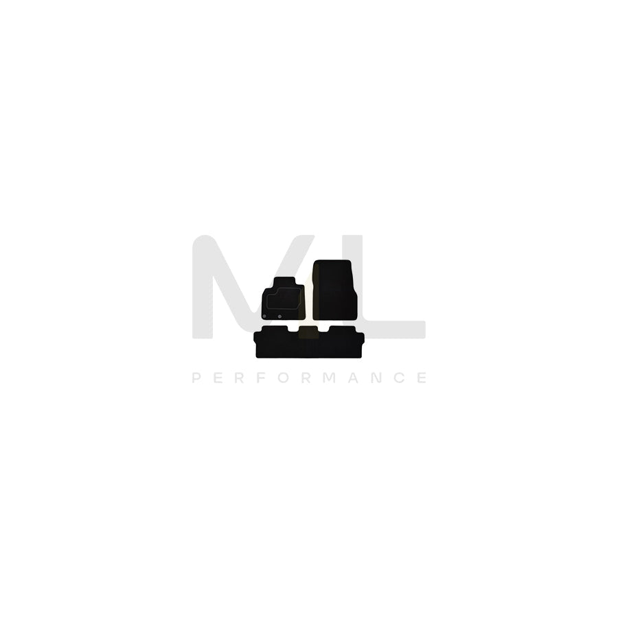 CUSTOPOL Tailored RNT185C Floor mat set for RENAULT Espace IV (JK) Textile, Front and Rear, Quantity: 4, Black
