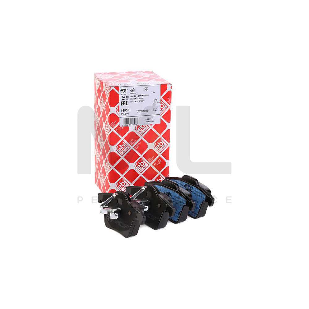 Febi Bilstein 16508 Brake Pad Set For Volvo Xc90 I (C, 275) Rear Axle, Excl. Wear Warning Contact | ML Performance Car Parts
