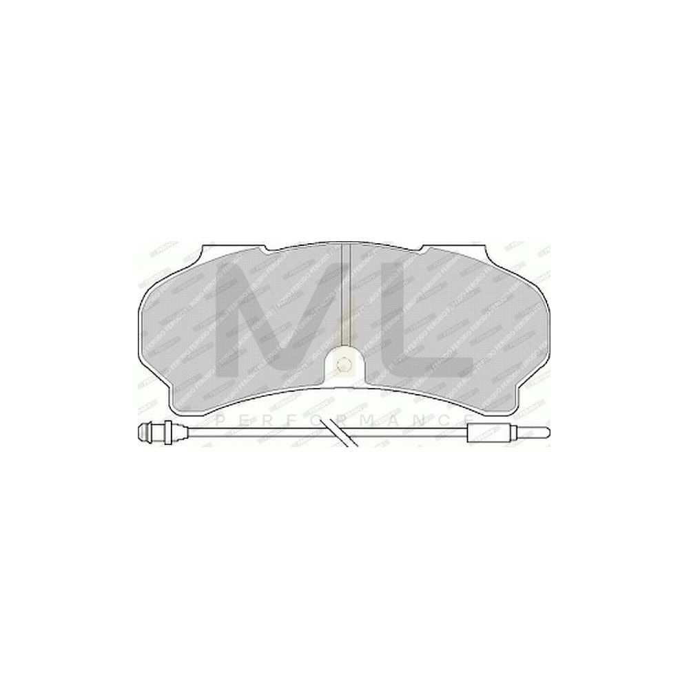 Ferodo Premier FVR626 Brake Pad Set for Peugeot J9 Incl. Wear Warning Contact