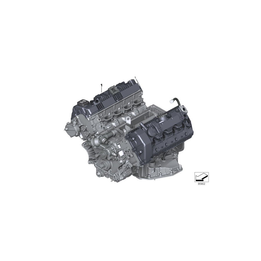 Genuine BMW 11000439114 E70 Exch. Short Engine N62B48B (Inc. X5 4.8i)