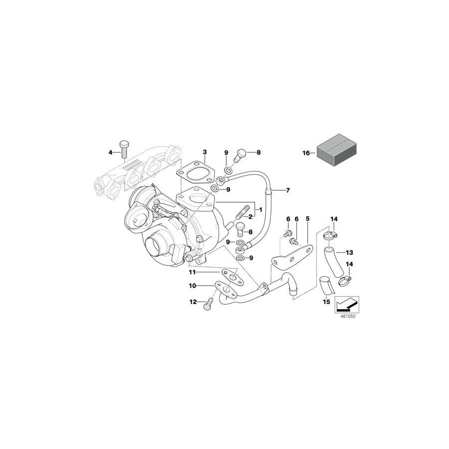 Genuine BMW 11422247301 E46 E39 Return Pipe (Inc. 318d, 520d & 320d)