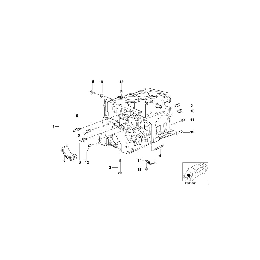 Genuine BMW 11422246953 E46 E38 E53 Oil Spraying Nozzle (Inc. 730d, 525d & 330xd)