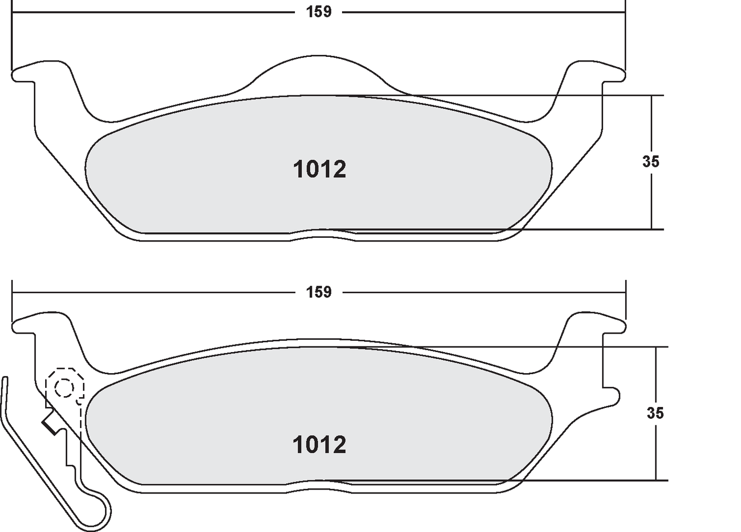 PFC 1012.22 012 CARBON METALLIC BRAKE PAD SET BRAKE PADS ROAD