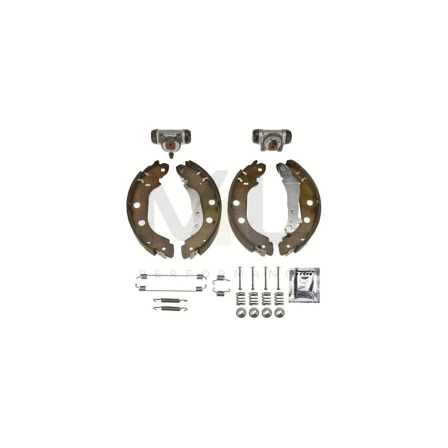 TRW Brake Kit BK1072 Brake Shoe Set for RENAULT KANGOO with wheel brake cylinder