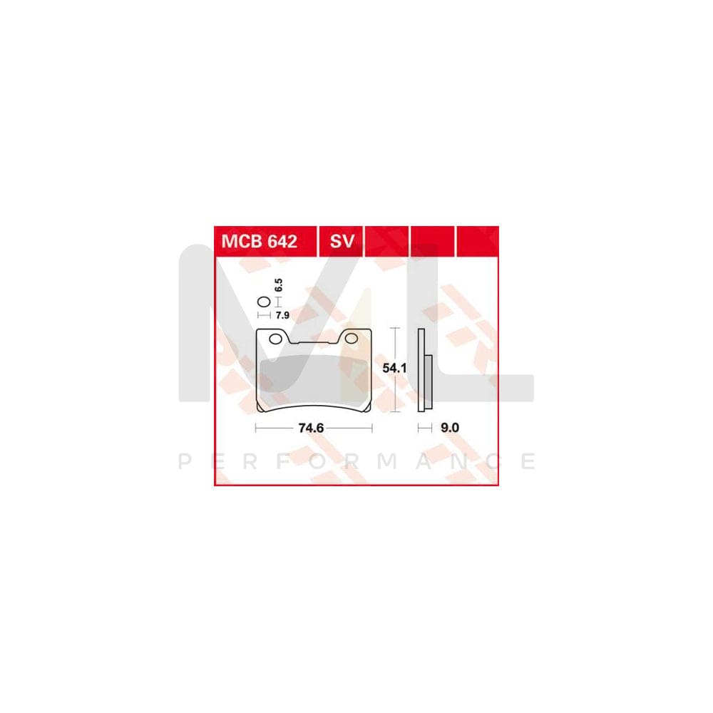 TRW Organic Allround Mcb642 Brake Pad Set