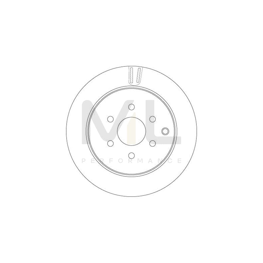 TRW DF6289 Brake Disc Vented, Painted - 1 piece
