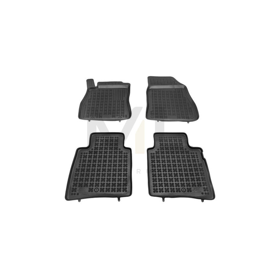 REZAW PLAST 201821 Floor mat set for NISSAN Pulsar Hatchback (C13) Elastomer, Front and Rear, Black