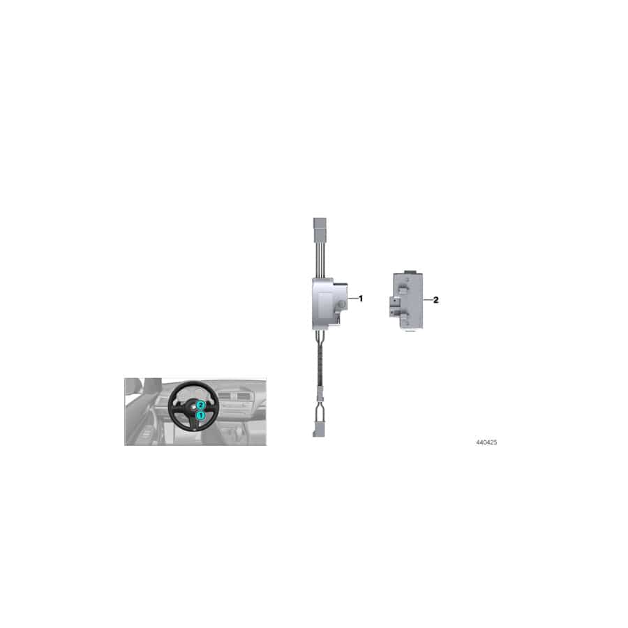Genuine BMW 32306865879 F39 F46 F45 Control Unit, Steering Wheel Electronics (Inc. X1 18dX, X1 20iX & X1 18d)