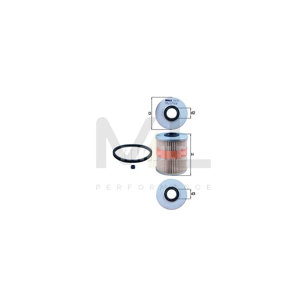 MAHLE ORIGINAL KX 218D Fuel filter Filter Insert