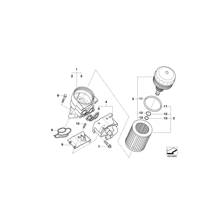 Genuine BMW 11427515063 E46 Oval Head Screw (Inc. 318Ci, 316i & 318i)
