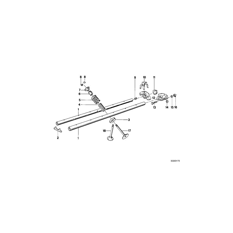 Genuine BMW 11341710965 E34 E21 E30 Intake Valve W.Oversize Va.System +0,1mm 40,0/7,07mm (Inc. 528e, 520i & 525e)