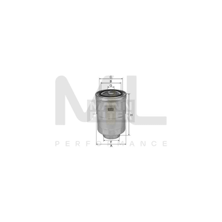 MANN-FILTER WK 828 Fuel filter Spin-on Filter