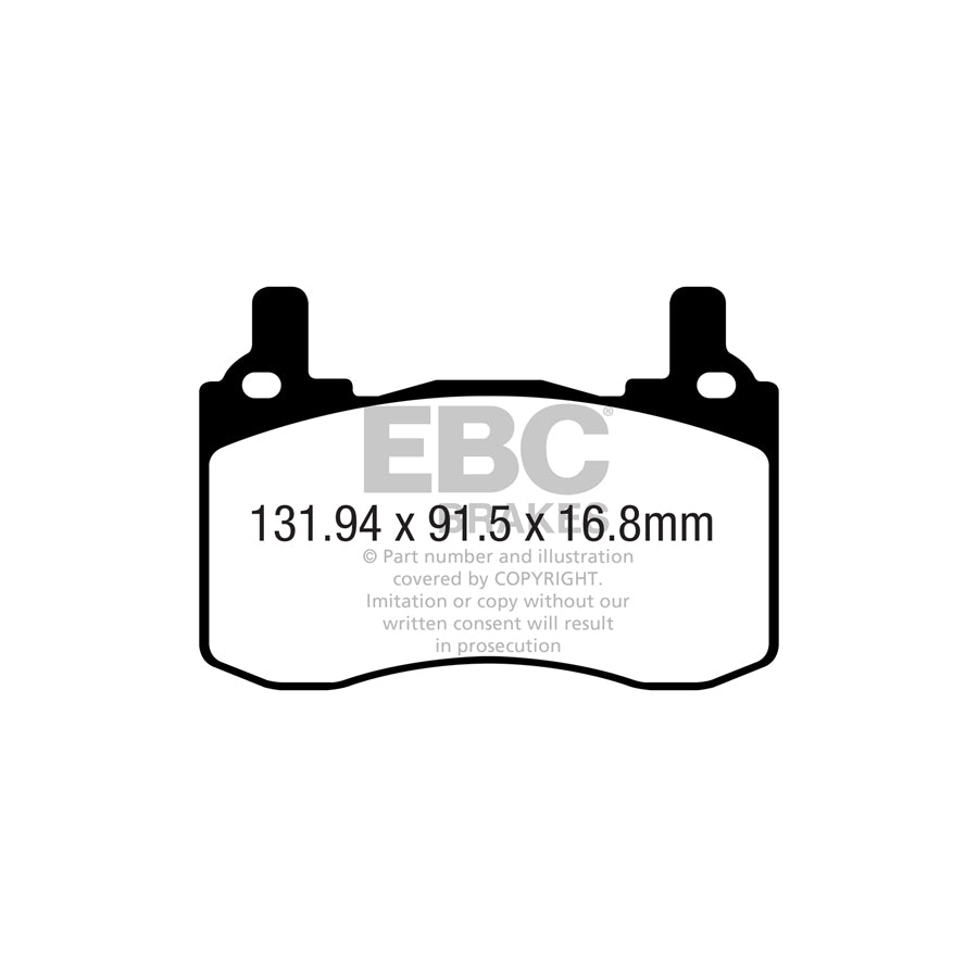 EBC DP52357NDX Kia Stinger Bluestuff NDX Rear Brake Pads - Brembo Caliper 2 | ML Performance UK Car Parts