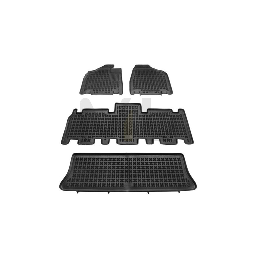 REZAW PLAST 201011 Floor mat set for KIA Sedona I (GQ) Elastomer, Front and Rear, Black