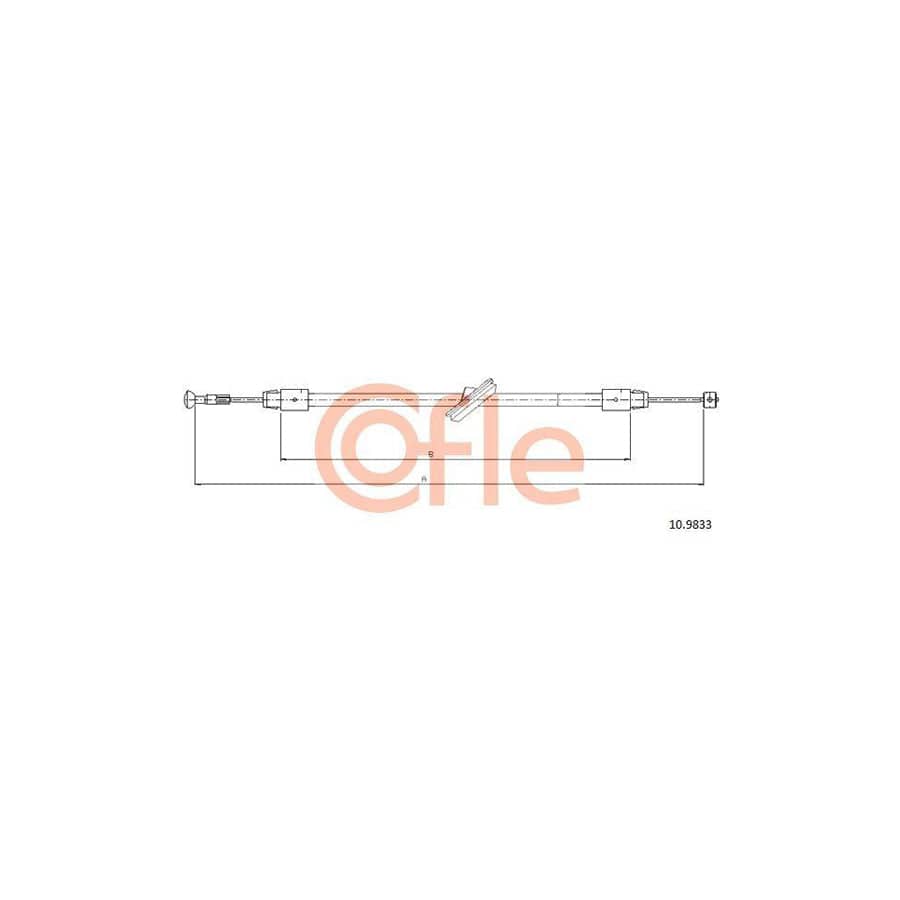 Cofle 10.9833 Hand Brake Cable