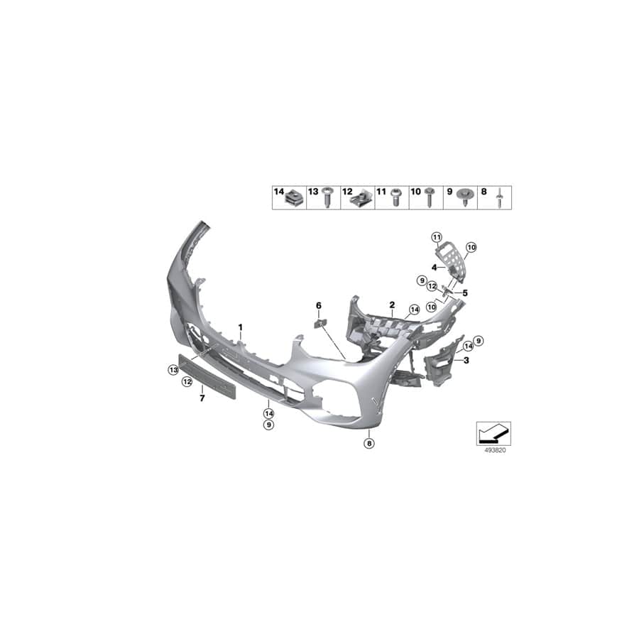 Genuine BMW 51118089501 G05 Air Curtain Left (Inc. X5)
